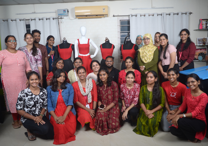 Dreamzone Tambaram Fashion Design Course Students